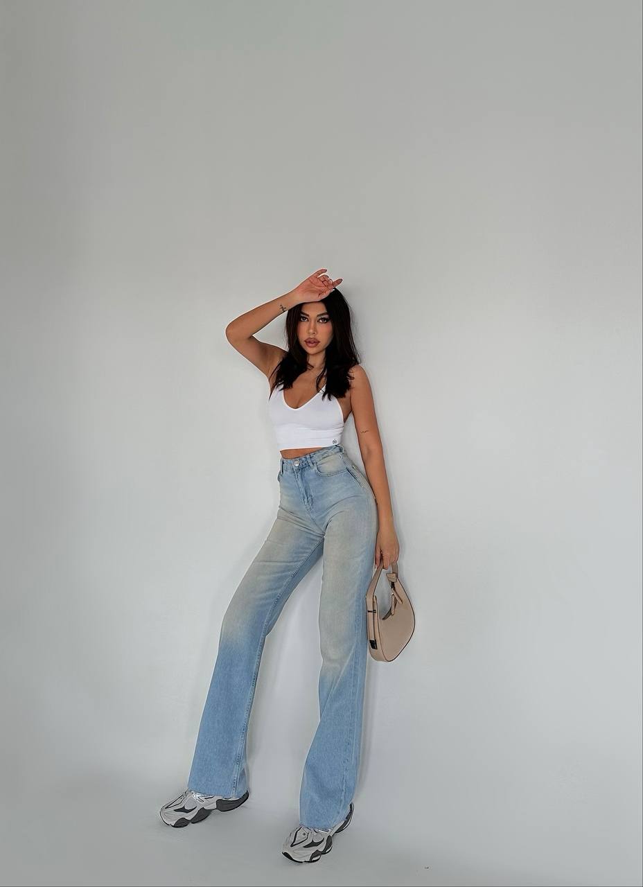 COLORS DESIGN WIDE LEG JEANS-J 1504
