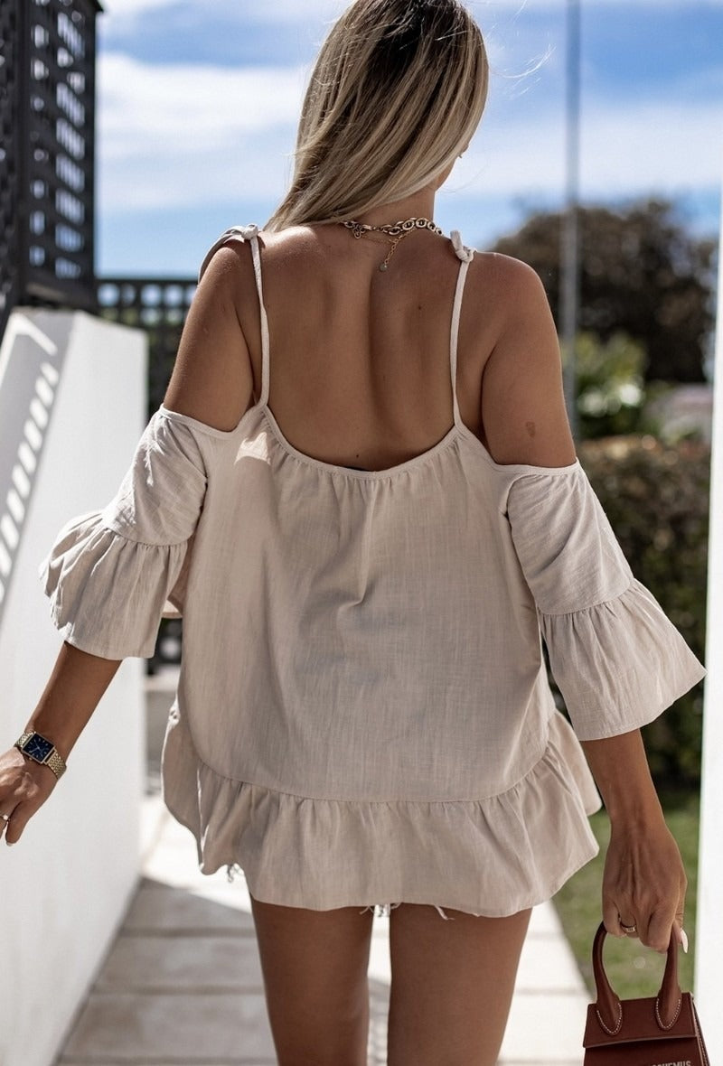 Sofia top-beige