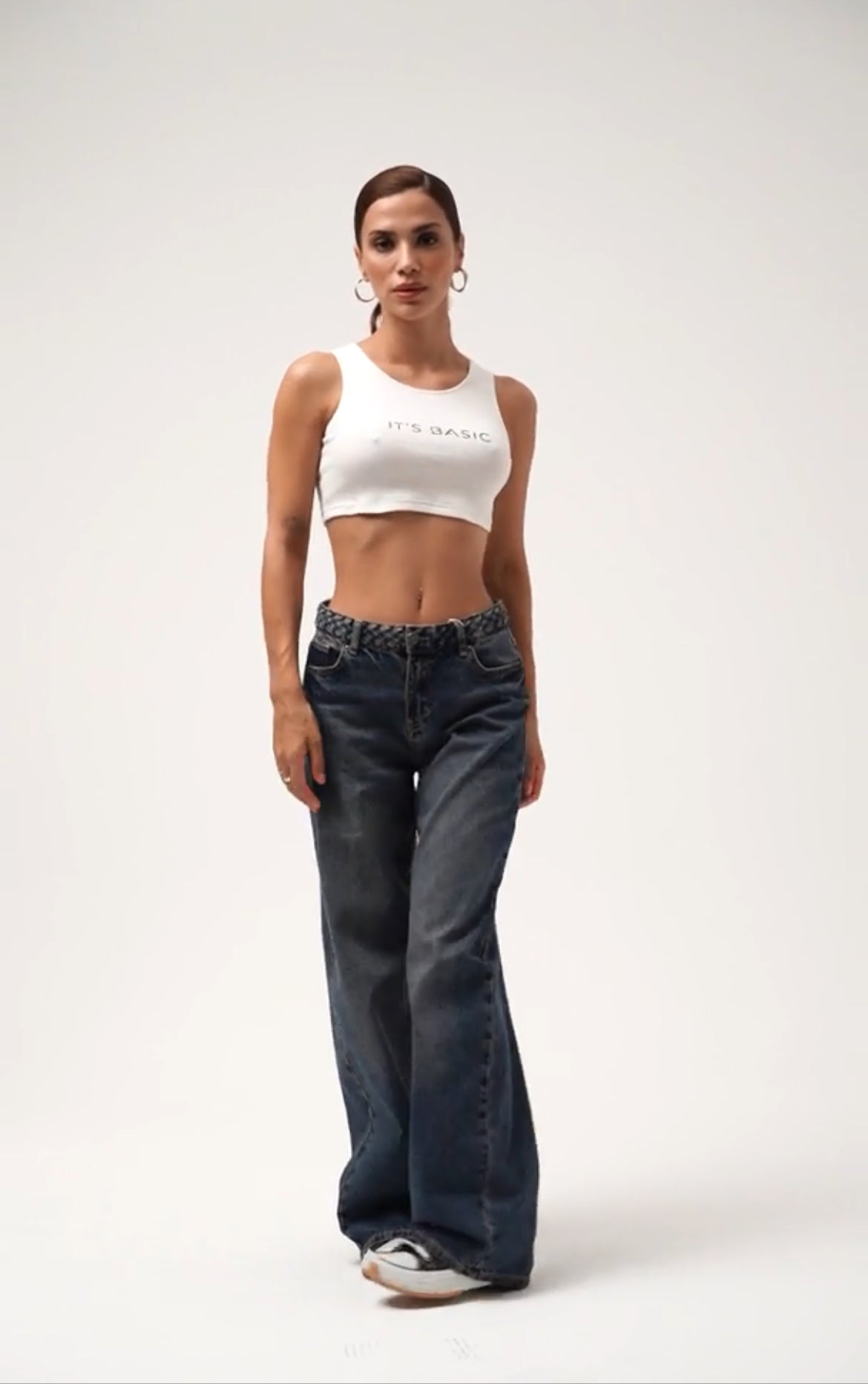 COLORS DESIGN WIDE LEG JEANS -J 1505