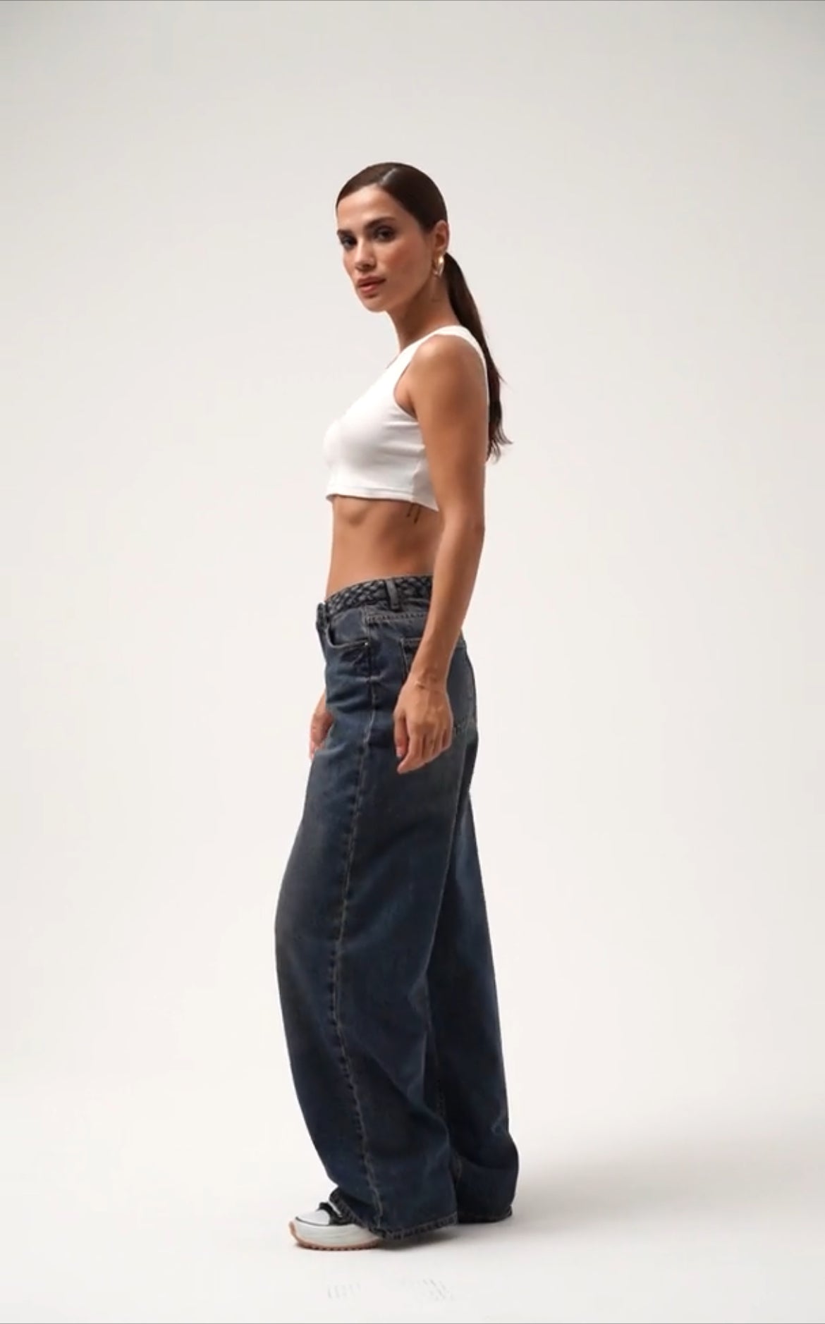 COLORS DESIGN WIDE LEG JEANS -J 1505
