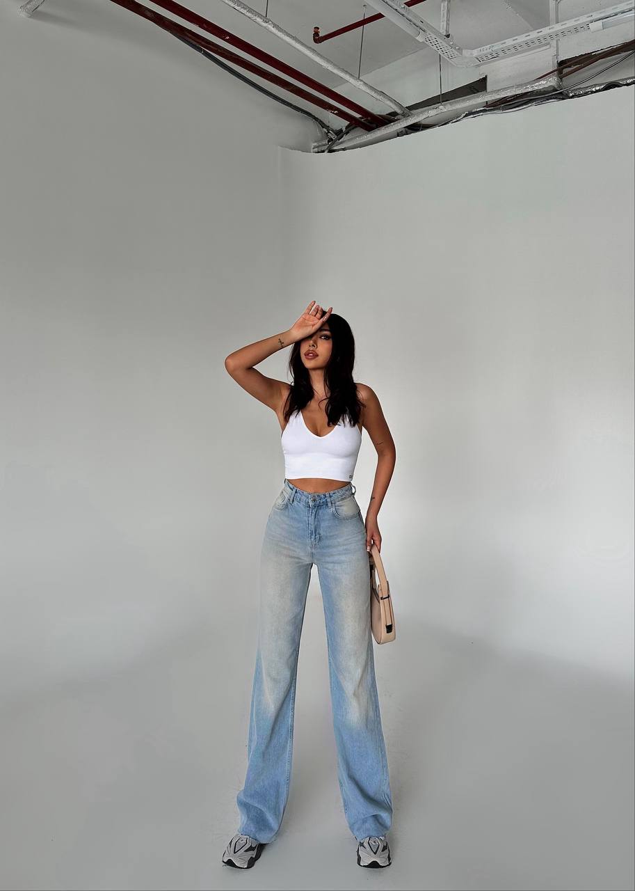 COLORS DESIGN WIDE LEG JEANS-J 1504