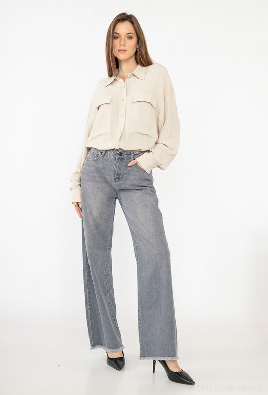MILANO MOM JEANS-GRAY