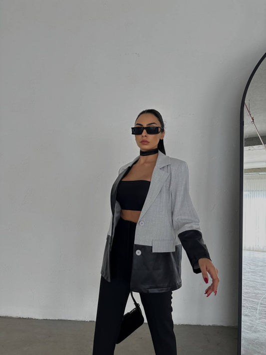 Brooklynn Blazer Grey