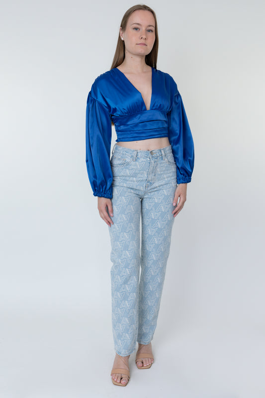 Brigitte top-blue
