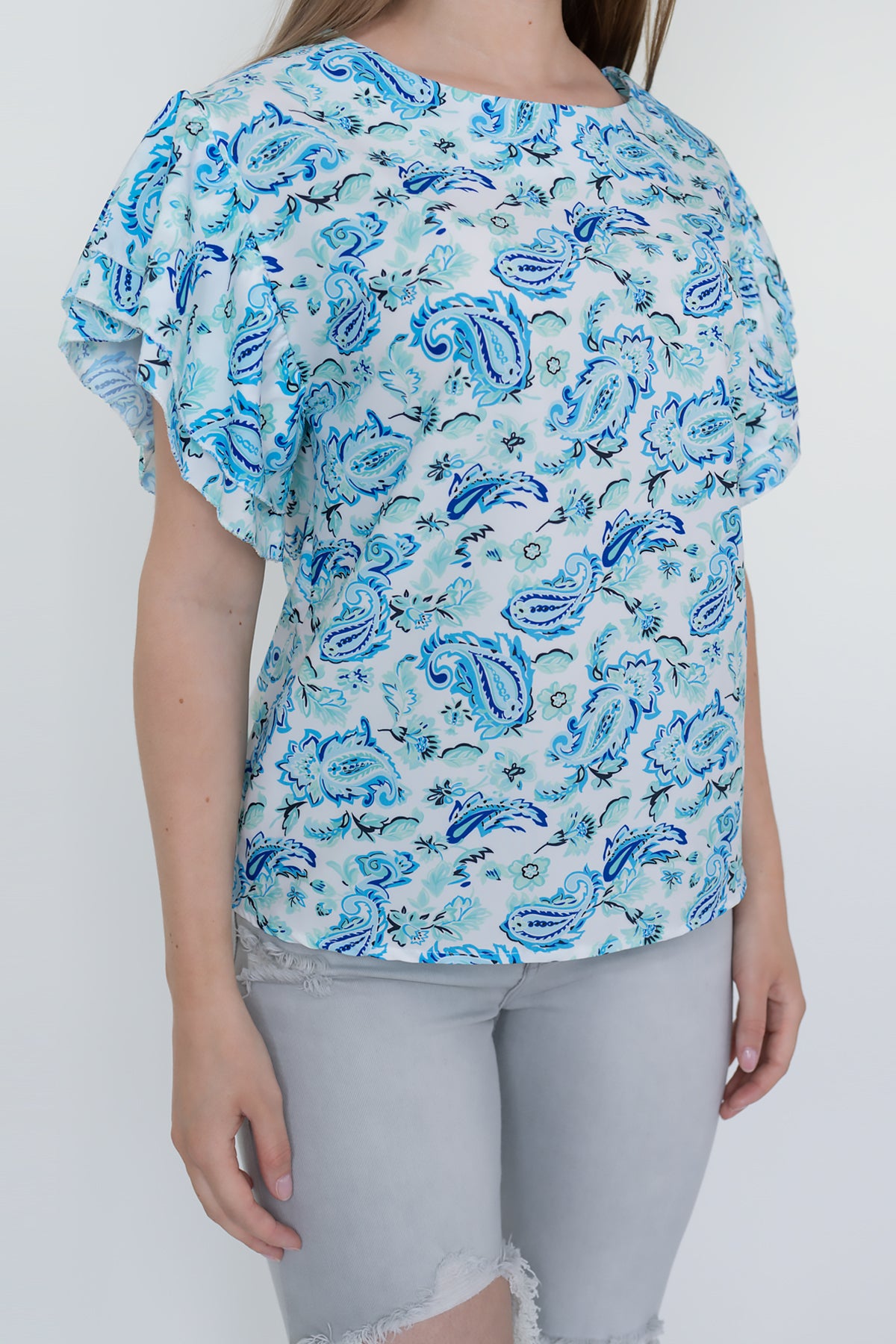 Camilla blouse-sky blue
