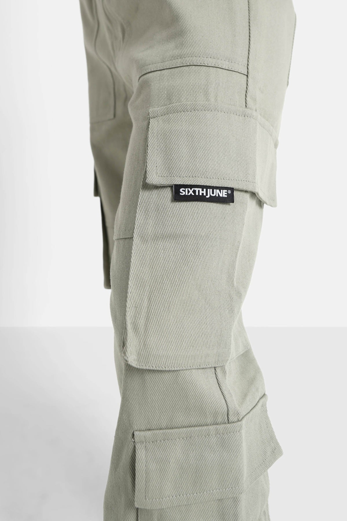 REGINA STRAIGHT CARGO PANTS KHAKI - GREEN