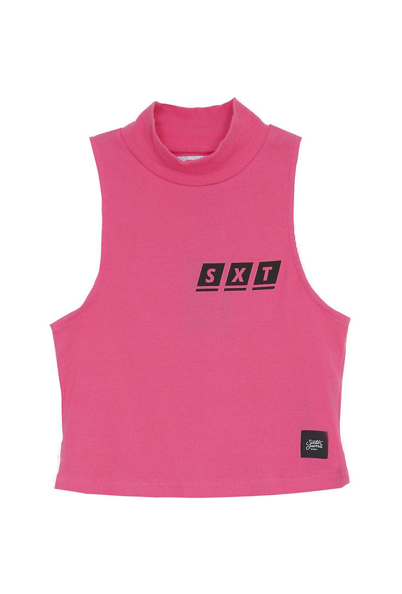Danielle High neck Top Pink